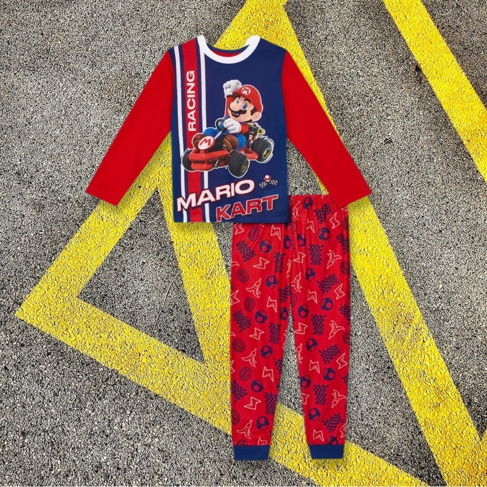 Mario Bros. Long-Sleeve Pajamas Set, 2-Piece